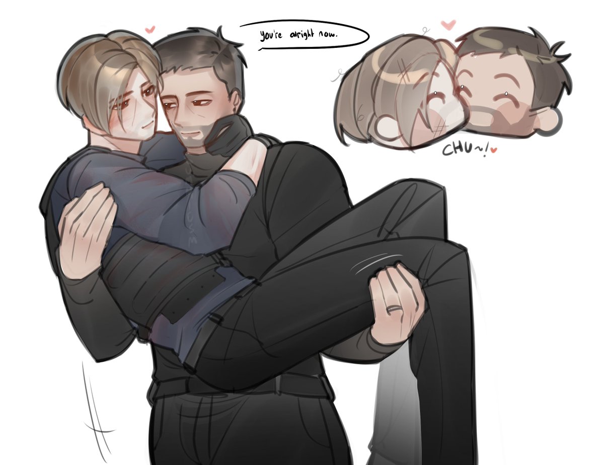 Summiesm's tweet photo. Hubby on rescue~♡! (8x9) #Chreon #ResidentEvil #REBHFun https://t.co/1uLbSfZBsQ