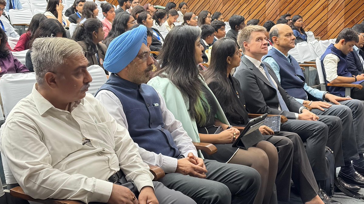 USIofIndia's tweet photo. #USI conducted MUN 4.0 10–11 Oct 26 on: International Humanitarian Law. Opening ceremony included an engrossing panel discussion by Dr Andrey Kozic (ICRC), Ms Sakshi Shree (YOUNGO &amp; Pacific Forum) &amp; Dr Asees Puri (USI). @SpokespersonMoD @HQ_IDS_India @UN @ICRCindia @PacificForum https://t.co/K7QTAEuIYe