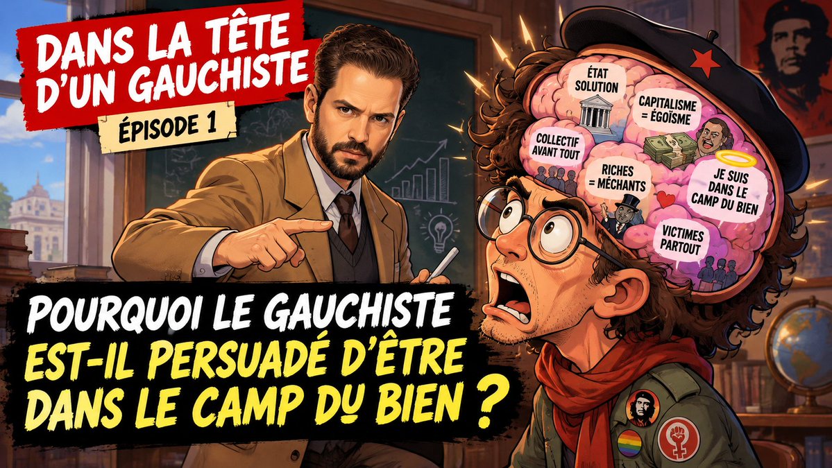 brivael's tweet photo. Dans la tête d'un gauchiste, épisode 1.

Pourquoi le gauchiste est-il persuadé d'être dans le camp du bien ?

Réponse courte : parce qu'on le lui a appris.

Pendant vingt ans, il a passé ses journées dans un système qui n'a jamais créé d'entreprise, jamais payé un salaire avec l'argent d'un client, jamais eu à se demander si quelqu'un voudrait acheter ce qu'il produit. L'école est une institution publique, financée par l'impôt, animée en grande partie par des gens qui n'ont jamais mis les pieds dans le privé. Elle ne peut pas transmettre ce qu'elle ne connaît pas.

Alors elle transmet autre chose. Une vision du monde où la richesse existe déjà, quelque part, et où la seule question morale est de savoir comment la répartir. Le collectif comme horizon, l'État comme solution, l'entreprise comme suspect.

Dans cette vision, le capitalisme se résume à un mot : profit. Et le profit se résume à un autre : égoïsme. Si le patron s'enrichit, c'est que quelqu'un s'appauvrit. Le jeu est à somme nulle.

L'équation est posée dès l'adolescence. Capitalisme = égoïsme. Donc anticapitalisme = générosité. Donc être de gauche = être quelqu'un de bien.

Ce qu'on ne lui a jamais dit, c'est que la richesse ne se répartit pas, elle se crée. Une entreprise ne fait du profit que si elle produit quelque chose que les autres valorisent plus que ce qu'ils paient. Chaque échange libre enrichit les deux côtés. C'est ça, la création de valeur. Et ça ne s'apprend pas dans un manuel de SES.

Ce qu'on ne lui a jamais dit non plus : vers 1820, environ trois humains sur quatre vivaient dans l'extrême pauvreté. Aujourd'hui, c'est moins d'un sur dix. Ce n'est pas la redistribution qui a fait ça, il n'y avait rien à redistribuer. C'est le marché, le commerce, l'innovation, l'accumulation de capital.

La Chine a sorti près de 800 millions de personnes de l'extrême pauvreté non pas en devenant plus communiste, mais en l'étant moins. Corée du Nord, Corée du Sud : même peuple, même langue, même péninsule. Une seule variable change.

Le capitalisme n'est pas parfait. Mais c'est le seul système qui ait jamais sorti des masses humaines de la misère.

Voilà le paradoxe. Le gauchiste se croit dans le camp du bien parce qu'il défend les pauvres. Mais il combat le seul mécanisme qui les ait jamais rendus moins pauvres.

Ce n'est pas un problème de cœur. C'est un problème de connaissances. Et quelques notions d'économie suffisent souvent à sortir de son gauchisme mental.

Épisode 2 bientôt.
