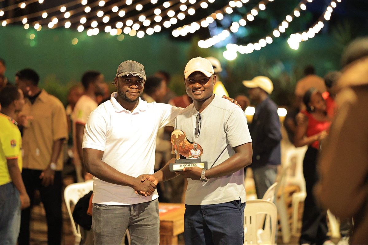 omujuma's tweet photo. 27 goals across three trophy-winning seasons! @timoashaba leaves a legacy of big goals, clutch moments and back-to-back @ntare_league titles. Thank you for writing history with us, Timo! #FeelTheBean #NLLAtHome 

📸: @misskatanisa https://t.co/qb39u328Gt