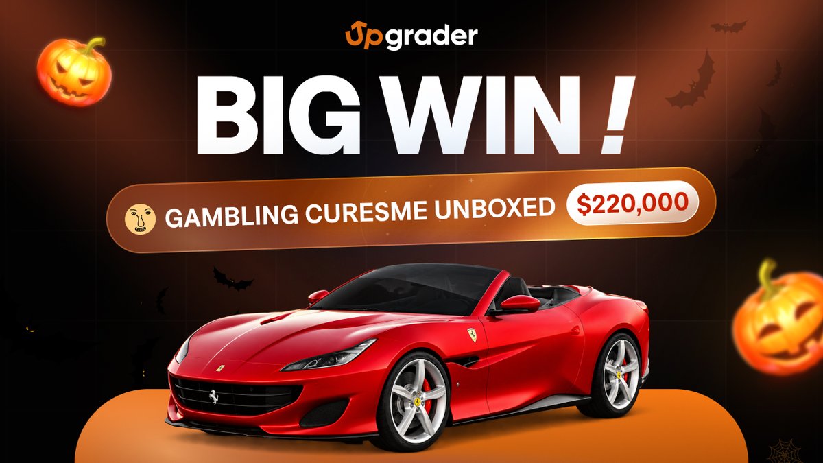 Upgradercom's tweet photo. $220,000 FERRARI PULLED! 🏎️

A player just pulled a Ferrari Portofino worth $220,000 from our Ferrari Case!

The craziest part? It was his FIRST EVER BATTLE on Upgrader. 💀

Who wants some of that luck next? 

Drop your Upgrader ID below! 👇 https://t.co/YDqiJDbp8h
