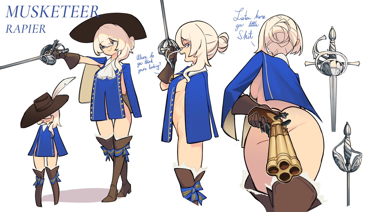 CenturiiC's tweet photo. I've only recently realized the potential of the musketeer design. https://t.co/X3SG4dFWJv