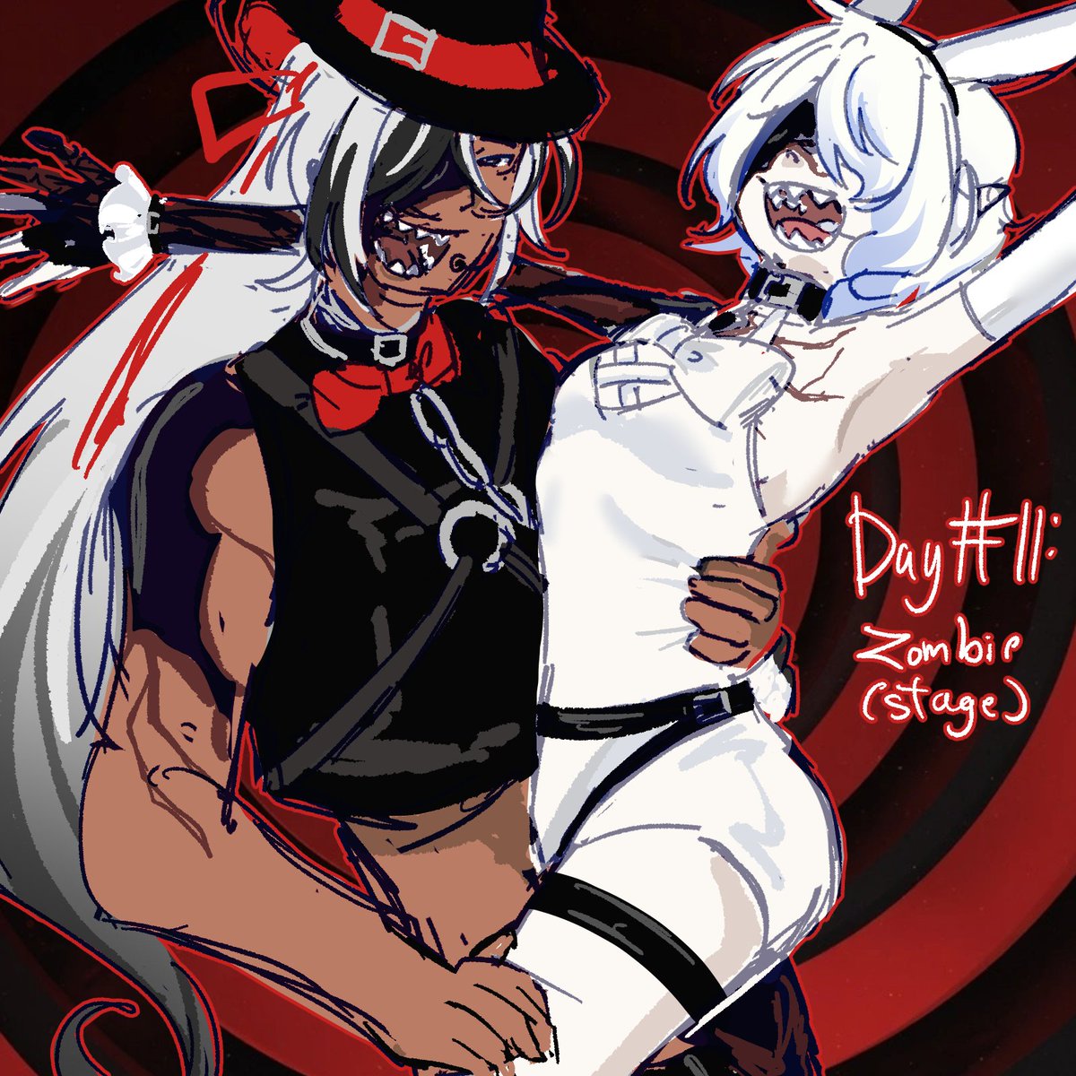 tilliekkosapi's tweet photo. day 11: zombie!!

mundaolette fits zomst more...but i just had to....they dont even know they exist...ew eww kill it
#yumetober2026 https://t.co/x26R23kmZN
