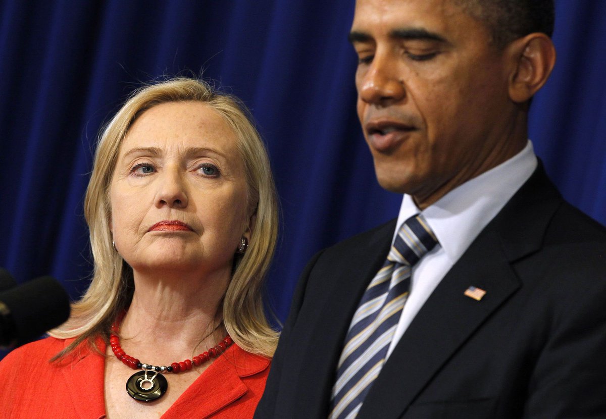 Milajoy's tweet photo. The most powerful people in our government held a coup against a sitting President. 

It's been nearly two years and none of them are feeling any pressure.

It's time to change that.

Start with the initial orchestrator, Hillary Clinton, then move on to the mastermind, Barrack Obama.

If this isn't done, America is LOST.