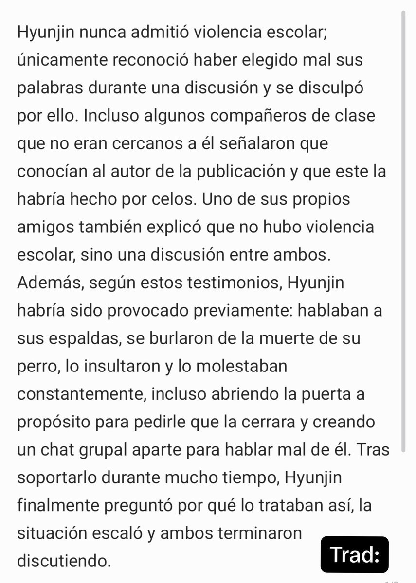RACHANIL0G's tweet photo. Hablas de la presidenta de su ex colegio que se puso de acuerdo para acusar a Hyunjin de bullying cuando más bien era el y sus compañeros eran los que sufrían acoso por parte de esta persona?? Tanto así que tenía denuncias de más de 17 veces de generar acoso a otros estudiantes. https://t.co/oE2SfRWQe5