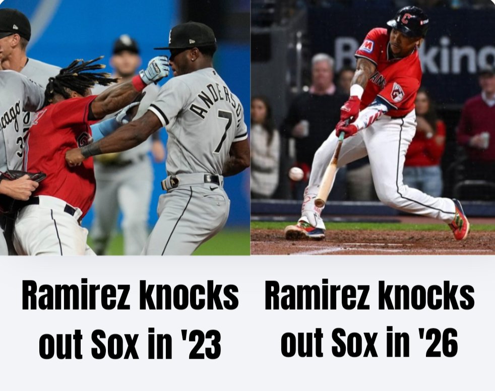 DanClarkSports's tweet photo. White Sox fans must really hate Jose Ramirez... https://t.co/HB4nRX7hEs