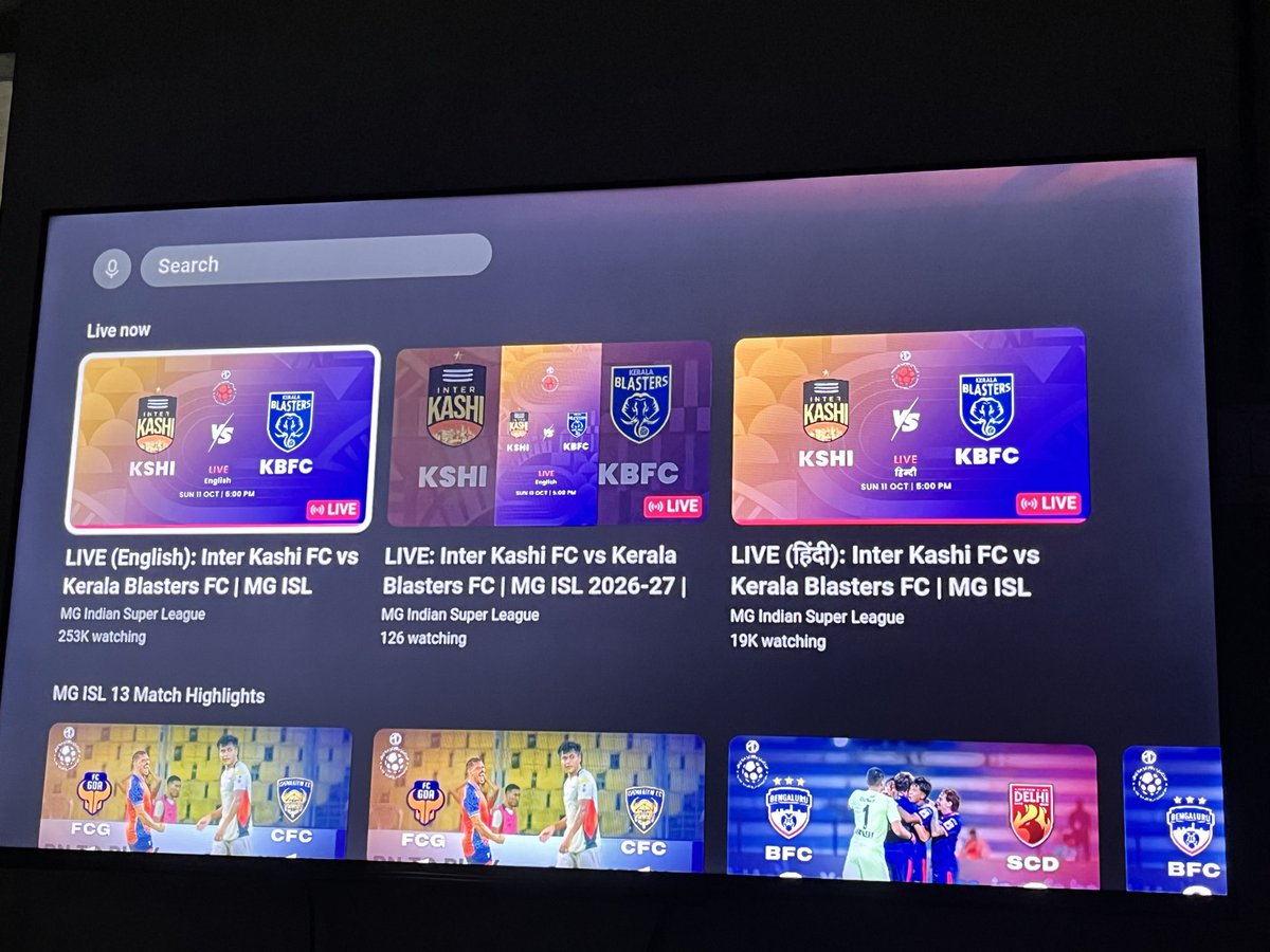 _Aswathy_S's tweet photo. Look at the viewership numbers for the ISL on YouTube this season. This is the beauty of making football accessible to everyone.

Kudos to the clubs for taking a risk, stepping up, and shouldering the responsibility of running things themselves. It’s still early, but they deserve credit for how well they’ve handled things so far. 👏

#ISL