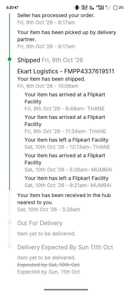 Dini3663's tweet photo. Wowww its 6pm in evening and your looser team @_Kalyan_K promised that they will deliver the parcel today by 11 pm and it is still not ofd such a bullshit logistics team you have @flipkartsupport https://t.co/HnbcdKH0jM