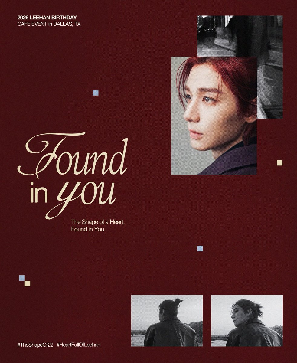 freewlove's tweet photo. 𝟮𝟬𝟮𝟲 𝙇𝙀𝙀𝙃𝘼𝙉 𝘽𝙄𝙍𝙏𝙃𝘿𝘼𝙔 𝘾𝘼𝙁𝙀 𝙀𝙑𝙀𝙉𝙏 𝙞𝙣 𝙐𝙎𝘼

𝑭𝒐𝒖𝒏𝒅 𝒊𝒏 𝒀𝒐𝒖 (sʜᴀᴘᴇ ᴏғ ᴀ ʜᴇᴀʀᴛ, ғᴏᴜɴᴅ ɪɴ ʏᴏᴜ)

✶ The Berni Bean Coffe (Dallas, Texas)
✶ 29th October 2026

#TheShapeOf22 #HeartFullOfLeehan 
#이한 #LEEHAN #BOYNEXTDOOR https://t.co/IXc8J6xUFq