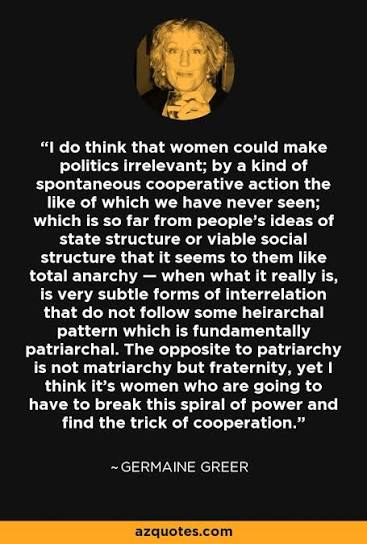 Libuse_Carodej's tweet photo. @realBathshiba @SOTSPodcast LOL, white male supremacist patriarchy is the ULTIMATE hierarchy; misogyny, racism, homophobia, genocide, ecocide, fascism are its weapons.
If you support ANY of patriarchy, you are supporting the dominant paradigm & are #PartOfTheProblem.
RE anarchy: https://t.co/AJ8KFt8v5l