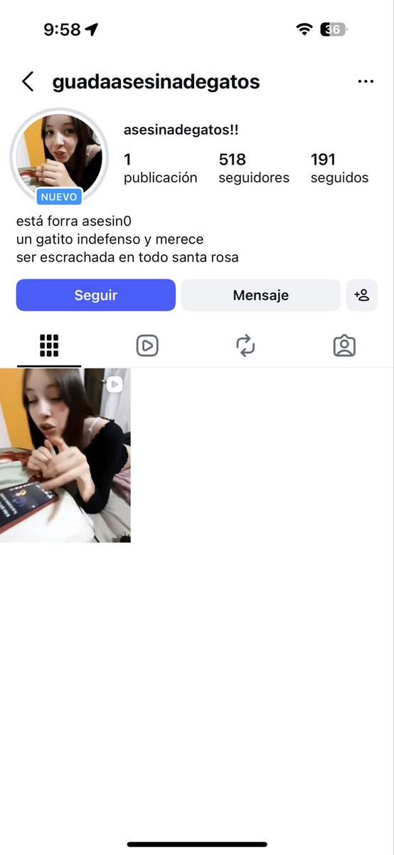 luvergaa's tweet photo. La chica se llama Guadalupe bruno! La que la escracho es una chica de su pueblo en esta cuenta de Instagram. La chica del video se vive cambiando su usuario de Instagram así que es imposible encontrarla. Vive en la pampa https://t.co/Z9NP6ffFl8