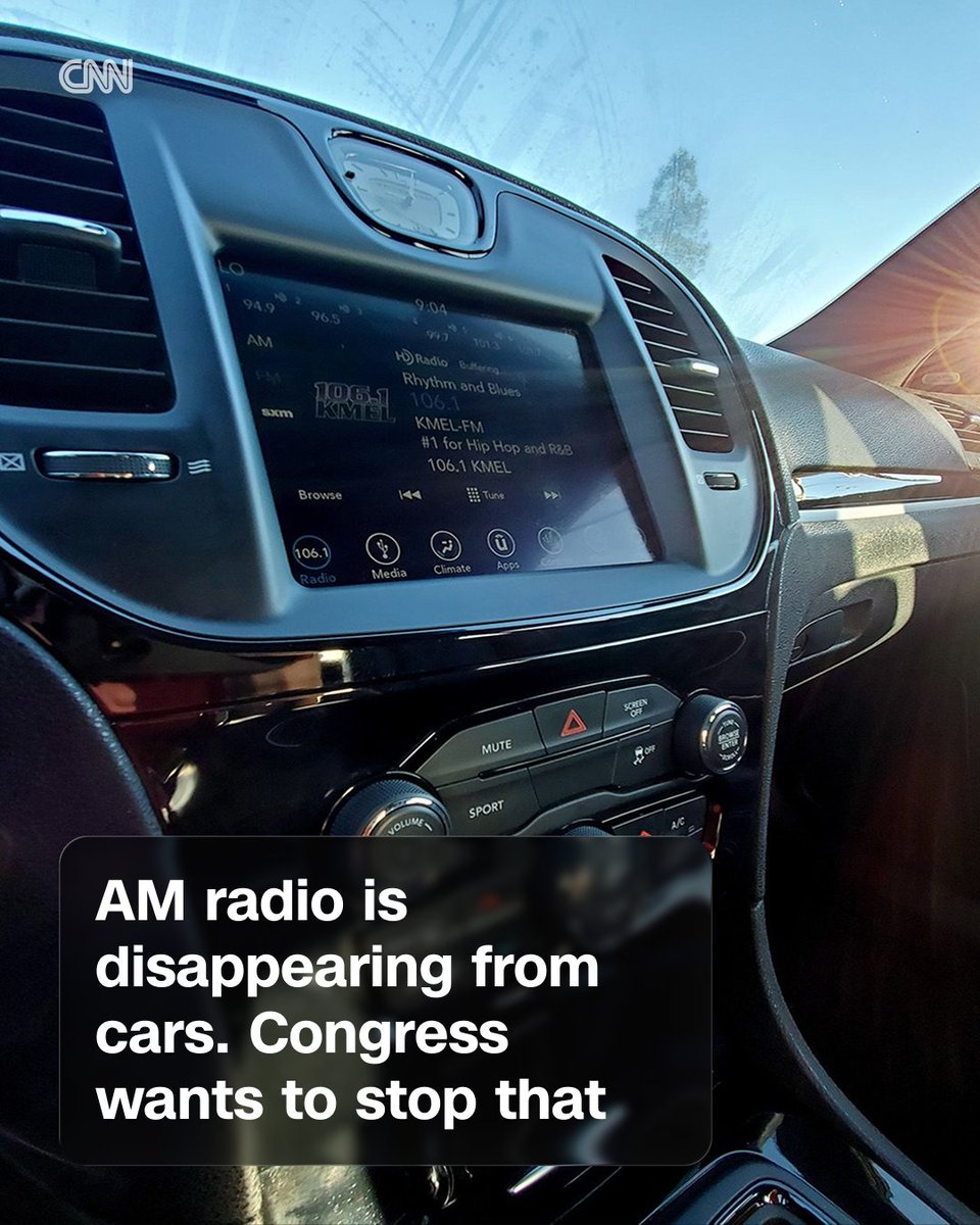 CNN's tweet photo. Maybe you tuned in to a ballgame, a local news report, or a weather or traffic update. Maybe there's even a talk or music station you've listened to for years, if not decades. In a car, it can be as simple as just tapping a button — much easier than finding it on your phone.

Broadcasters are fighting to make sure that doesn't have to change. https://t.co/iXupDT8lLG