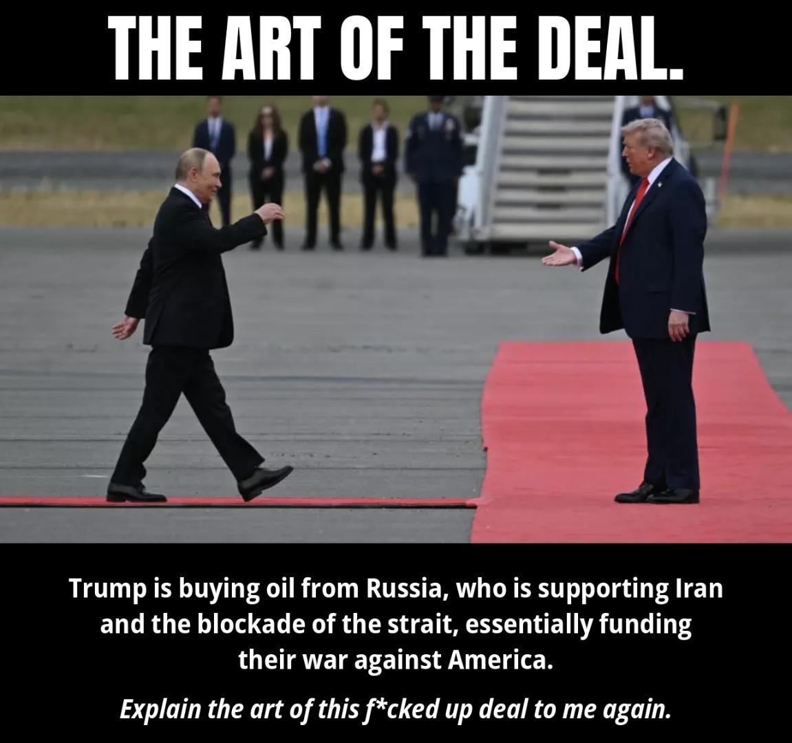 TheDemCoalition's tweet photo. Once you realize he works for Russia, not America, everything he does makes sense.
#TraitorTrump https://t.co/RZ1FNr2Ohc