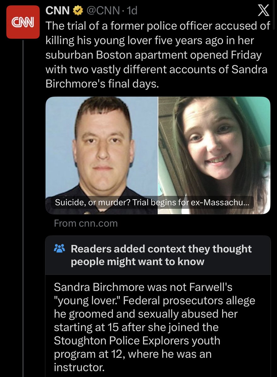 HenMazzig's tweet photo. CNN phrased alleged statutory rape between a 27-year-old and a 15-year-old as "his young lover."

This is the same news organization that tried to blame the deaths of people Hamas took hostage on Israel.

Their understanding of responsibility is horrifically distorted. https://t.co/GJuUxNPrmP