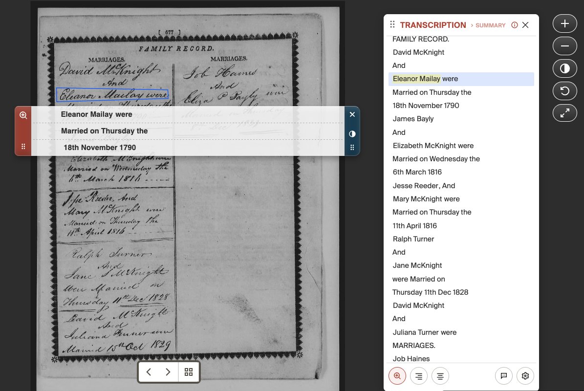 fold3's tweet photo. That magical transcription device is called the Glider. You can drag the Glider down the page, and it will transcribe the text below it on the fly. The Glider is part of our new patent-pending Transcription Viewer, now available in Revolutionary War Pension Files: https://t.co/nO09sg8LwS