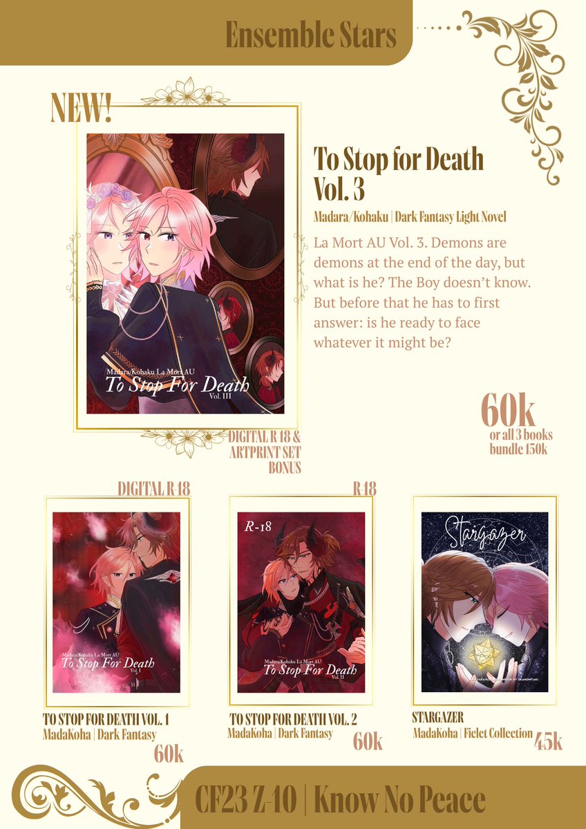 ukanomiyaki's tweet photo. [💟 &amp; 🔁 appreciated!]

uka (&amp; igor) #cf23catalogue 

🎀 both days @ knownopeace z-10
🌸 original, ensemble stars (madakoha &amp; izuleo only) 
🍬 pickup: https://t.co/mABLye94Oh
💌 ina &amp; intl post-cf! 

#CF23 #comifuro23 https://t.co/uMSHsBXV1R