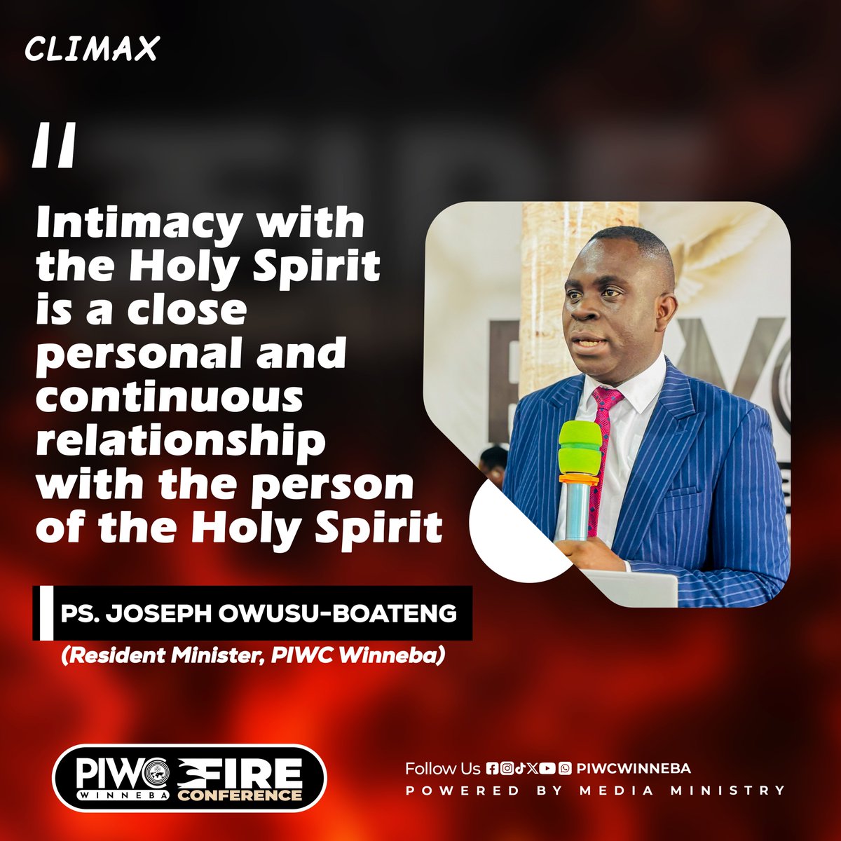 piwc_w's tweet photo. Intimacy requires more than awareness.

| #PossessingTheNations | #PIWCWinneba | #FireConference2026 |

➖➖➖➖
> Powered By:
> Media Ministry https://t.co/wKBFBnZqYi