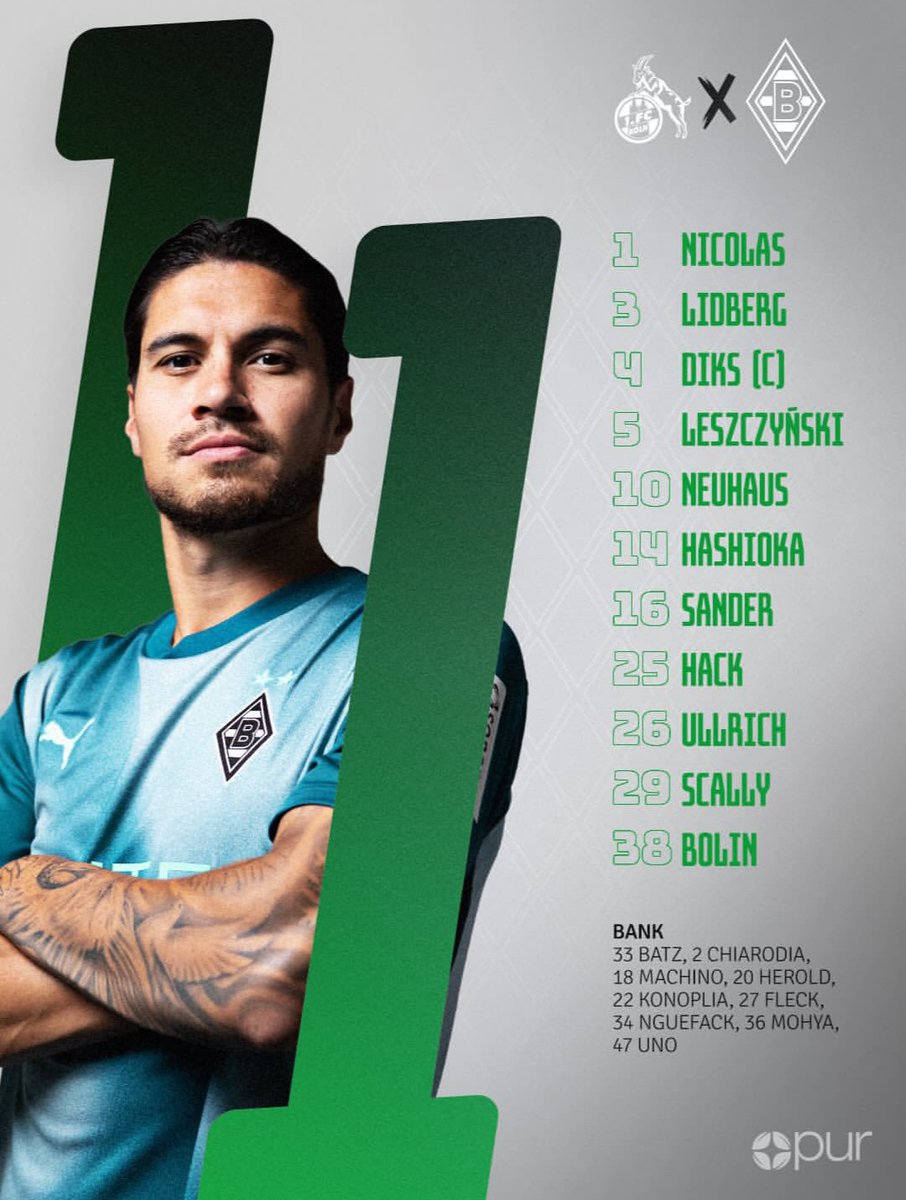 ViscaGaruda's tweet photo. 🇮🇩 Kevin Diks masuk dalam starting XI dan dipercaya menjadi kapten Borussia Mönchengladbach saat menghadapi FC Köln.

🕗 Kick-off: 20.30 WIB https://t.co/hFtlzOKHOw
