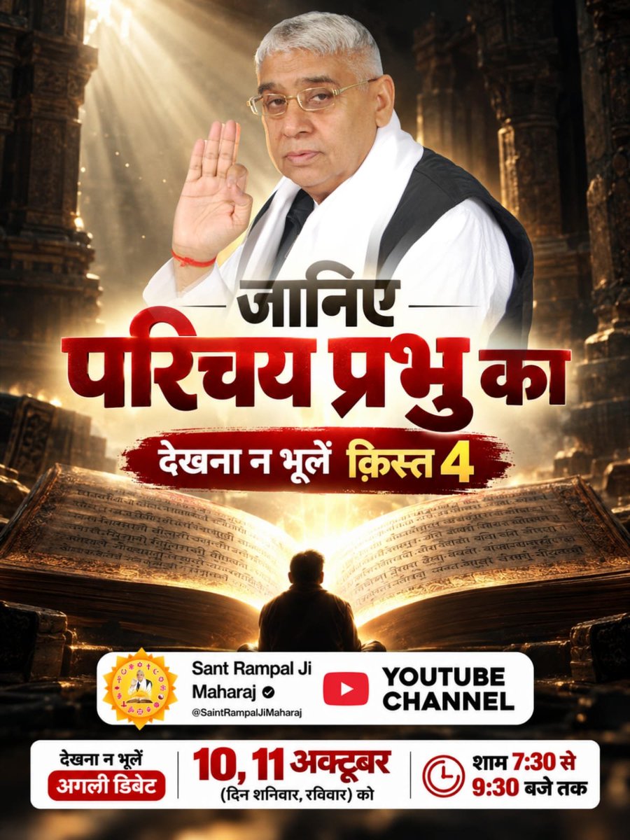 Satlok333's tweet photo. #शास्त्रार्थ_का_शंखनाद_क़िस्त4

 Sant RampalJi Maharaj https://t.co/YONZ0qSHNT
