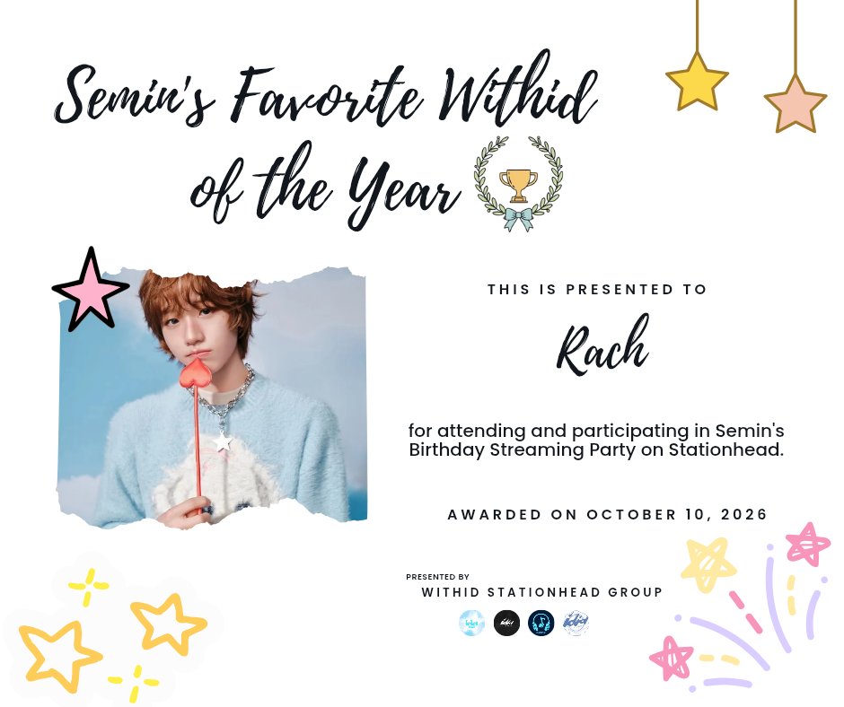 ididnkz's tweet photo. Thanks a lot for diligently streaming with us as we celebrate Semin's birthday! ๐๐๐
#ํดํผ์
๊ธฐ๋๋ฐ์ด
#Angel1010
#HAPPY_JEONGSEMIN_DAY https://t.co/kNCadmdvSh