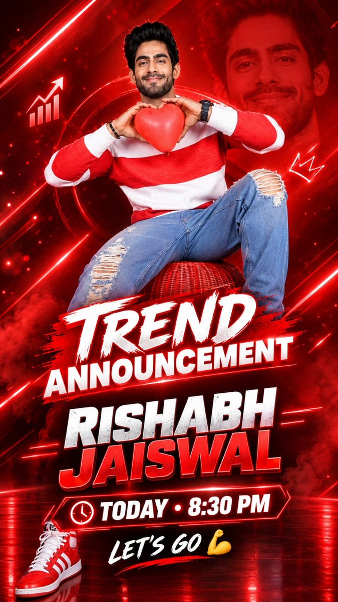 masakalii777's tweet photo. 📢 TREND ANNOUNCEMENT! 🔥
Our Green Forest 🌲💚, it's time to unite for the 1st Twitter Trend for #RishabhJaiswal ! 💪 Let’s make it MASSIVE! 🚀
🕣 Today at 8:30 PM 🎙️ Everyone join the Space!
👀 One more surprise coming from #ShreyaKalra ❤️ Stay Tuned!
#RiseAndFallS2 https://t.co/umyLdfU32e