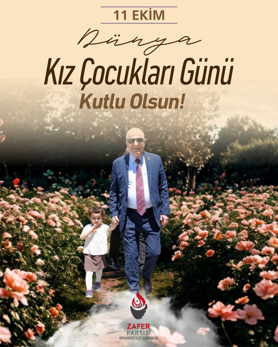 ZaferOrhangazi's tweet photo. Kız çocuklarımız; yarınlarımızın teminatı, geleceğimizin ışığı ve Türk milletinin umududur. 
​Onların özgürce yaşayabildiği, nitelikli eğitim alabildiği, güvenle büyüyüp hayallerinin peşinden koşabildiği güçlü ve adil bir Türkiye’yi inşa etmek en büyük sorumluluğumuzdur.
​Gülüşleriyle dünyayı güzelleştiren tüm evlatlarımızın 11 Ekim Dünya Kız Çocukları Günü kutlu olsun! 🌸🇹🇷

@zaferpartisi
@umitozdag
@zaferpartisi16
@CihatGZ
@YYakup89

​#DünyaKızÇocuklarıGünü #11Ekim #ZaferPartisi #ZaferPartisiOrhangazi #ÜmitÖzdağ