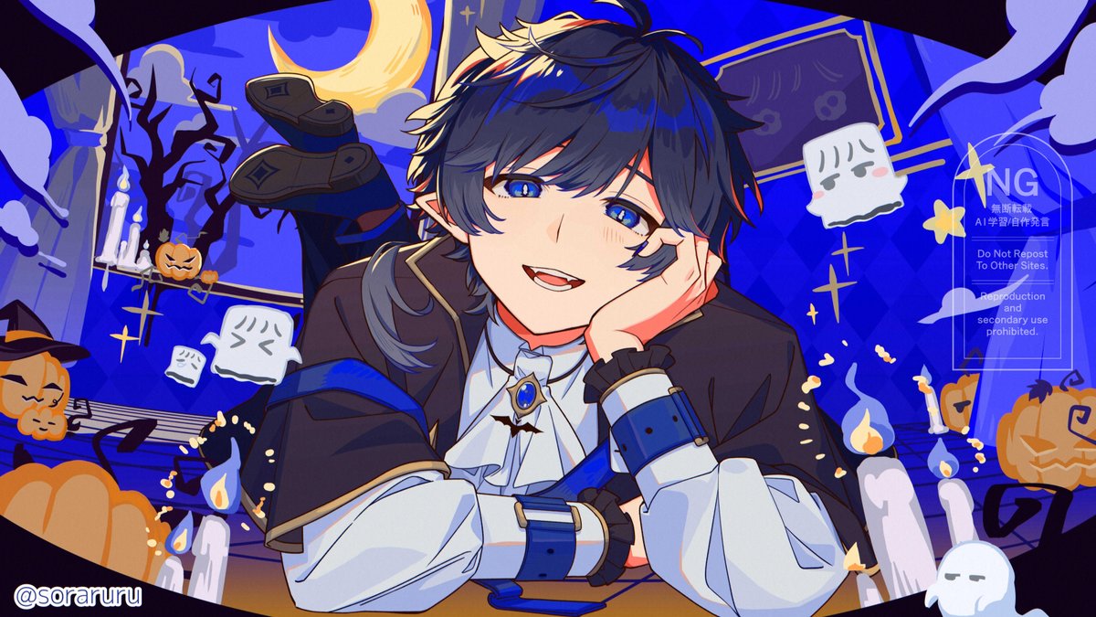 otenkiyasan_'s tweet photo. 🎃【MV】TRICK or LOVE? / そらる🎃
オリジナルMVのイラストを担当させていただきました！
ぜひよろしくお願いいたします🦇 https://t.co/W0w7uDS6OF