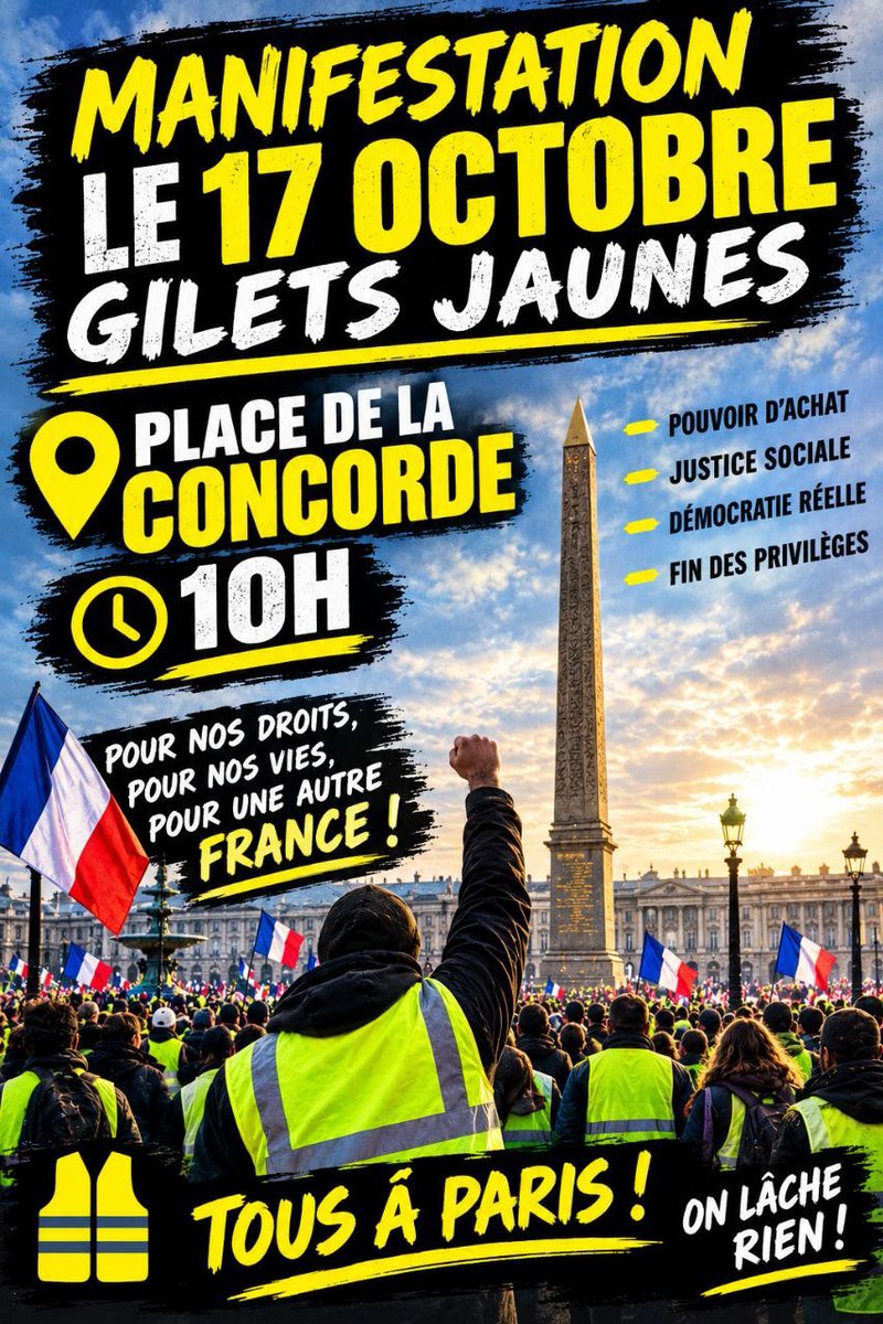 CarmelAsb93's tweet photo. L’affiche du 17 octobre venez tous sortez nombreux 🚨🚨 https://t.co/mnlyixJspt