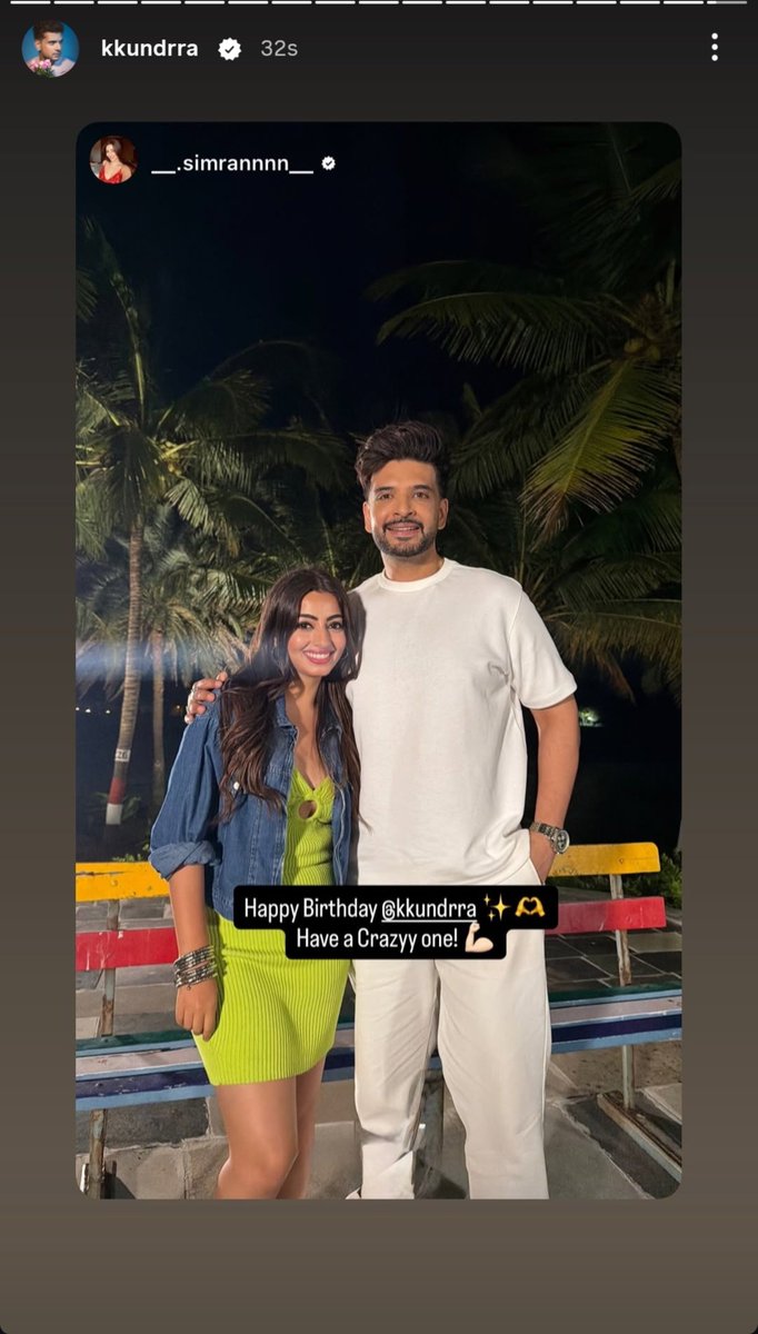 akankshaaa_____'s tweet photo. Karan's story ❤️ 
@kkundrra 🧿

#KaranKundrra #TejRan #KKundrraBdayBash26 https://t.co/FCnasTcsyY