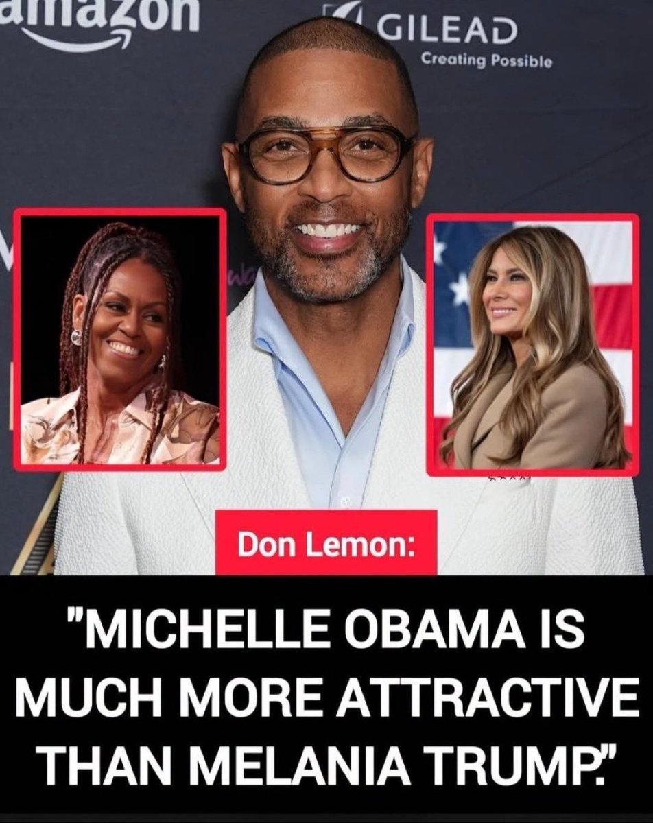 Luna_Jones79's tweet photo. Don Lemon is being quoted saying Michelle Obama is much more attractive than Melania Trump. That is the fight this picture is starting. Do you agree with him? https://t.co/CvyeUPUfMU