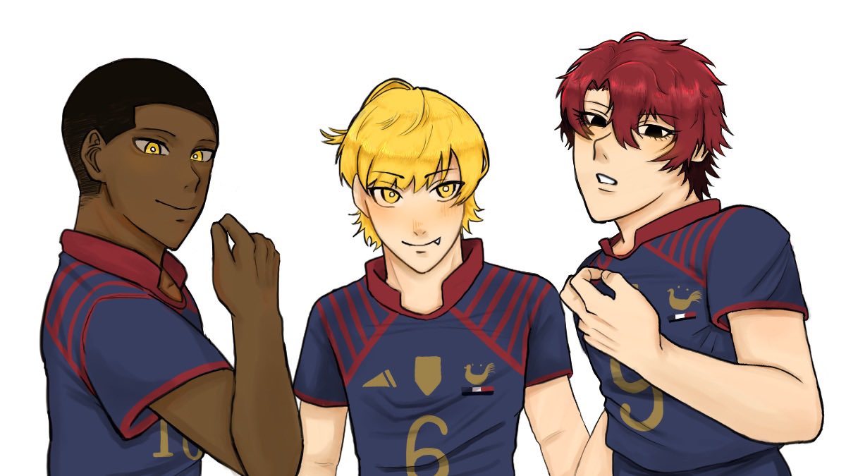yosic0225's tweet photo. #ブルーロック絵描きさんと繋がりたい
#三連休はフォロワーさんが増えるらしい
U20🇫🇷組とotyが推しです!
アナログやデジタルで自由気ままに描いてます〜♪
語ったり絵チャできるお友達募集してます！
全反応無言フォローにてお迎えさせていただきます🥰 https://t.co/VJ2ZyU8U0y