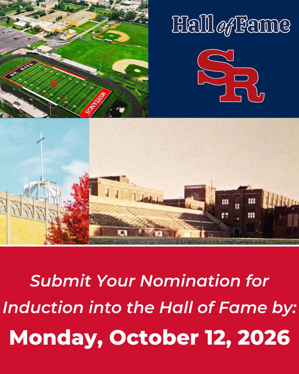 StRitaHS's tweet photo. 🚨 1 DAY LEFT! 🚨 This is your last chance to nominate a deserving member of our St. Rita Family for induction into our Hall of Fame, as nominations are due TOMORROW, October 12!

Submit your nomination today: https://t.co/sQ3GyXsRM4

#strita #stritaofcascia #stritahalloffame https://t.co/NN00pGuWfK