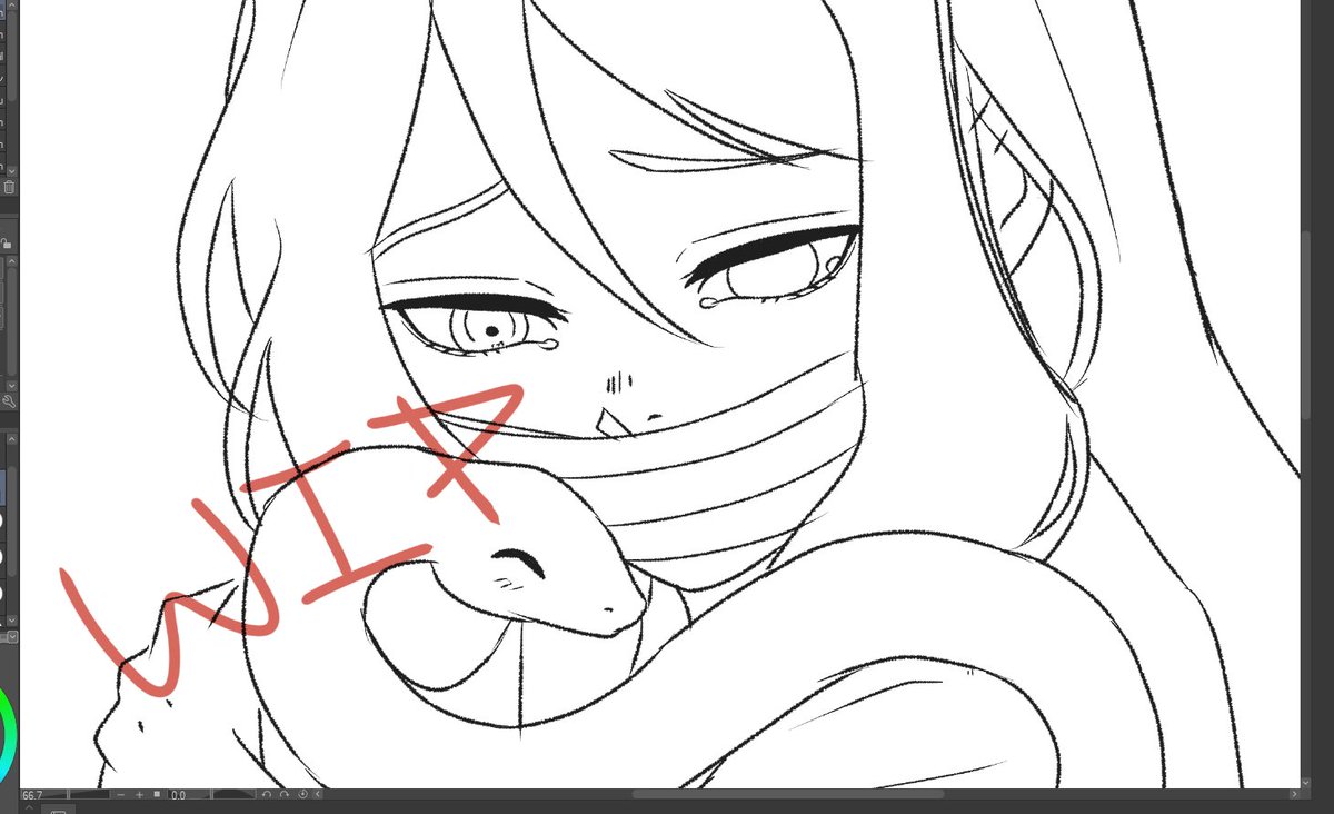 Micakrawr196's tweet photo. Little Obanai WIP🐍🖤 https://t.co/WgqauDW7iD