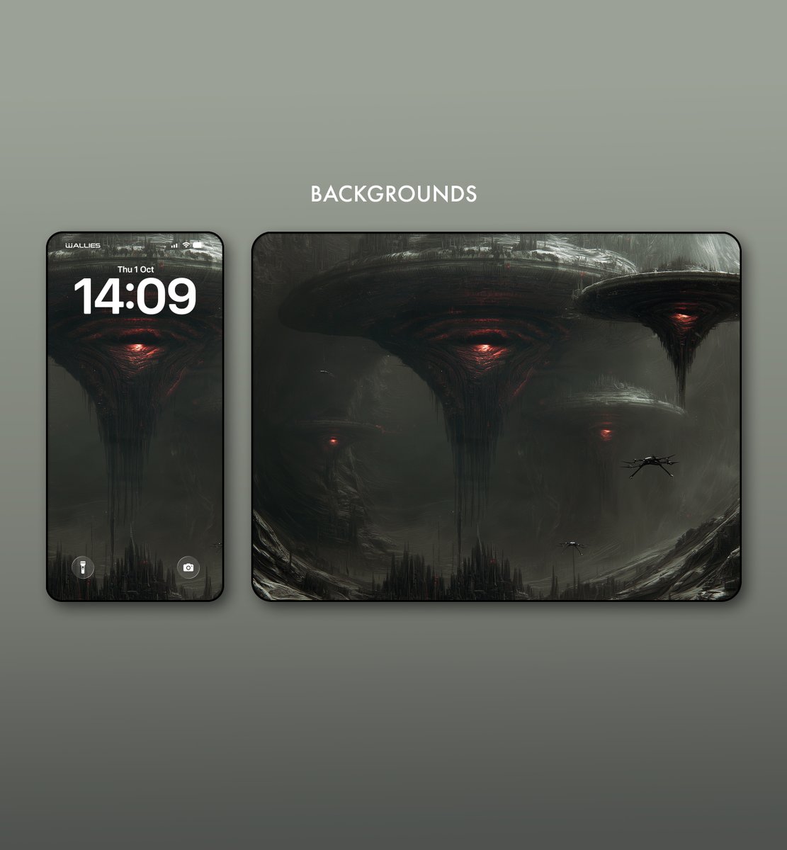 wallies2025's tweet photo. Evil eyes #lockscreen #homescreen #wallpapers #4k #comic #rendering #illustrationart #scifi https://t.co/uyVTXIBIzs