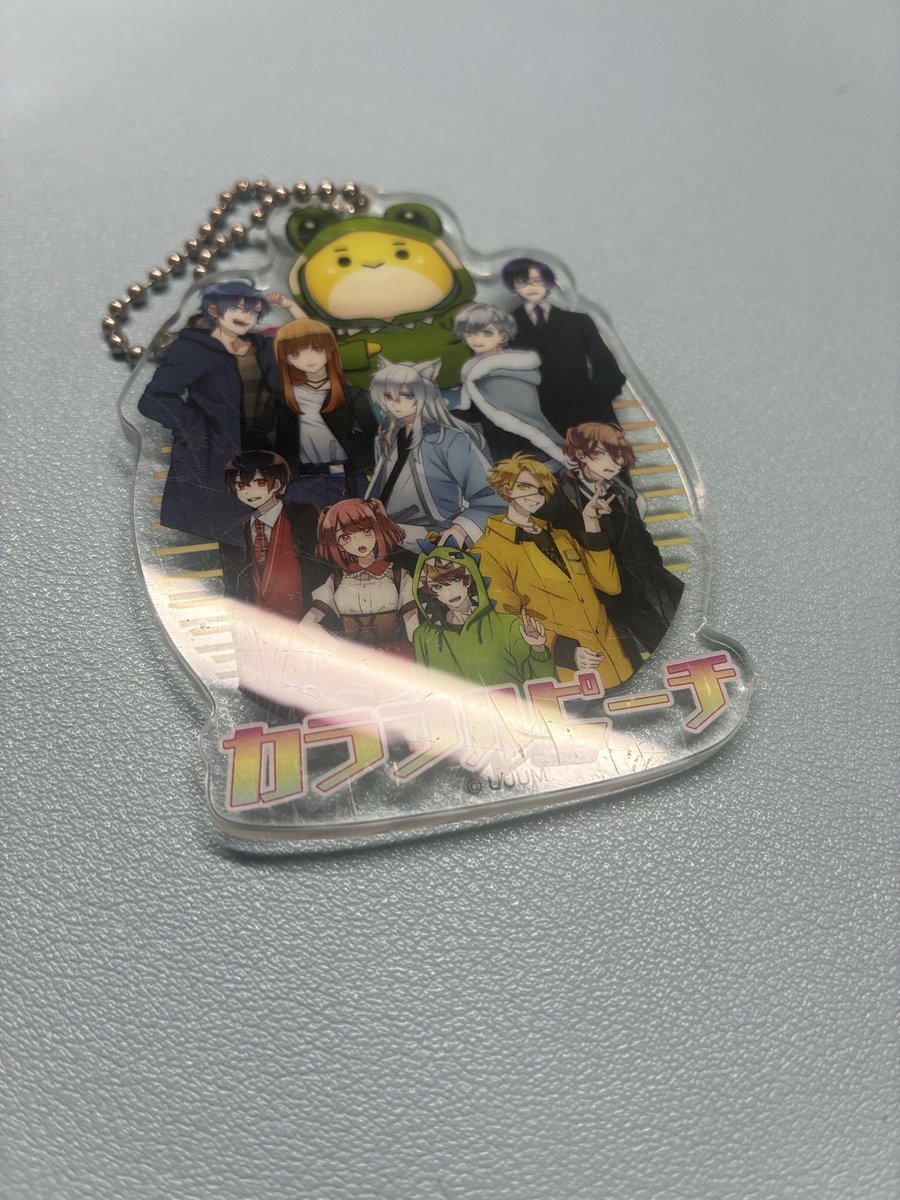 cr89trhk's tweet photo. @Uuuuu04u こちらです👇
キーホルダーは表だけ傷が目立ちます
タグ類は微細な傷で目立ちません

ここに無い初期系などのグッズは交換に出すつもりのないです🙇‍♂️ https://t.co/POfD9rKmd1