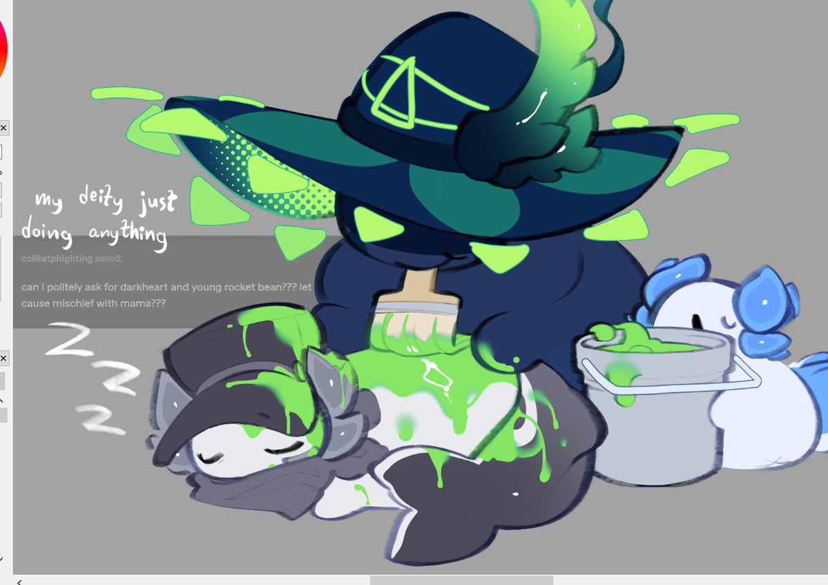 Pie_Ciyanni's tweet photo. Darkheart and young Rocket + Zuka beans I did on tumblr #phighting #phightingart https://t.co/PQCpNVtgyb
