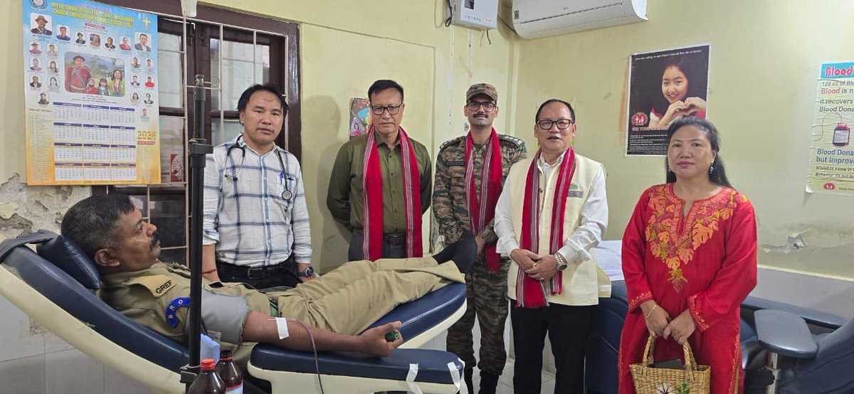 BROindia's tweet photo. #NationalVoluntaryBloodDonationDay #BROIndia #ProjectArunank #BROKarmayogis #Seva

🩸 DONATING BLOOD. SERVING LIVES.

On the occasion of #NationalVoluntaryBloodDonationDay, Project Arunank, in collaboration with the District Health Society, organised a Blood Donation Camp at Tadak Dulom District Hospital, Daporijo.

31 BRO personnel from Project Arunak voluntarily donated blood, extending the spirit of service beyond roads and infrastructure.

Every drop donated is a gesture of compassion, solidarity and service to society—reflecting the true spirit of the BRO Karmayogis.

JAI HIND  🇮🇳
@rajnathsingh 
@SethSanjayMP 
@adgpi 
@PIB_India 
@SpokespersonMoD 
@ANI 
@ians_india