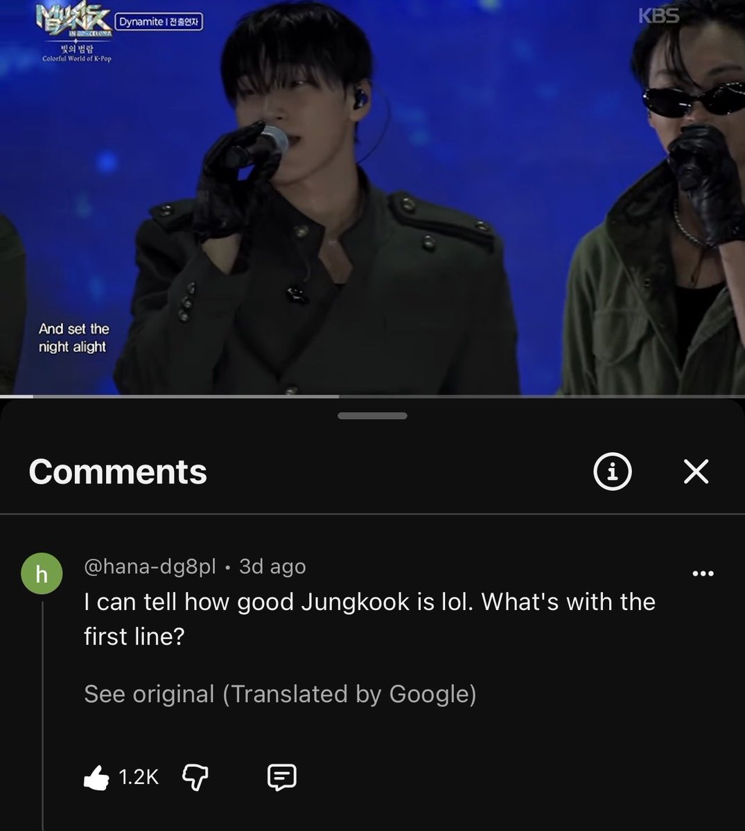 schiaparelliv's tweet photo. A bunch of kpop groups did a BTS dynamite cover , and  because of how badly they struggled to give a mediocre performance, knetz started praising BTS in the comments because their songs are hard to cover and how good they are Live😭😭😭😭 https://t.co/EBD5sDPm6A