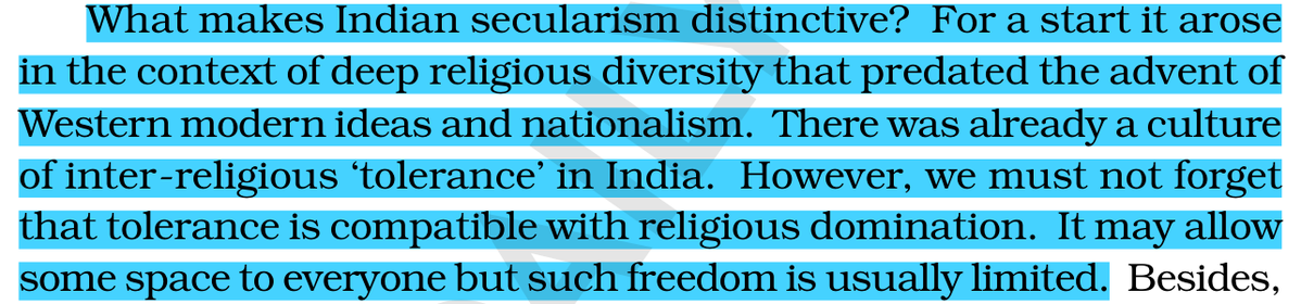 GoNcerts's tweet photo. 🕌🛕⛪ What makes Indian secularism distinctive?
It grew from deep religious diversity that came BEFORE Western ideas arrived.
NCERT's caution: tolerance alone can coexist with religious domination.
#UPSC #NCERT #Secularism #UPSCMains https://t.co/gdtjyIyHSI