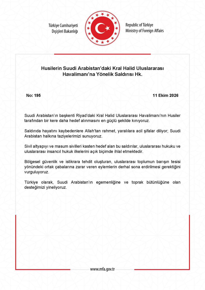 TC_Disisleri's tweet photo. Husilerin Suudi Arabistan’daki Kral Halid Uluslararası Havalimanı’na Yönelik Saldırısı Hk. https://t.co/9Dmwfk28Ce https://t.co/VFA5EfY4PM