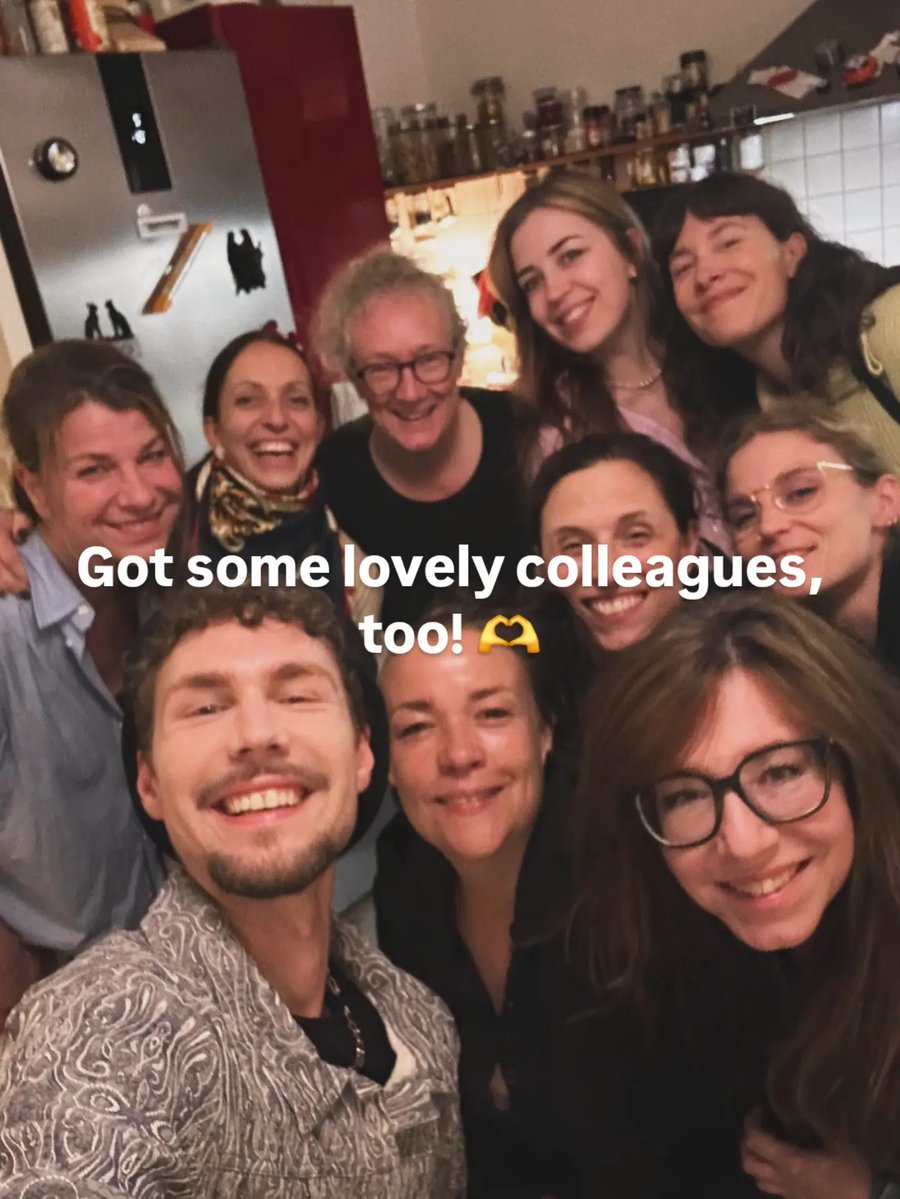 ErikLeuthaeuser's tweet photo. I’m very happy to share that, starting this semester, I’m joining the Jazz/Pop Vocal Department for Teacher Education at UdK Berlin! ❤️🎤🎶

Got some lovely colleagues, too! 🫶 (unfortunately missing from the 2nd pic cause I got sick... PS to myself: Wear a scarf from now on 😆)

@lehramt_udkberlin #udkberlin #udklehramt #vocalist #jazzvocalist #singer