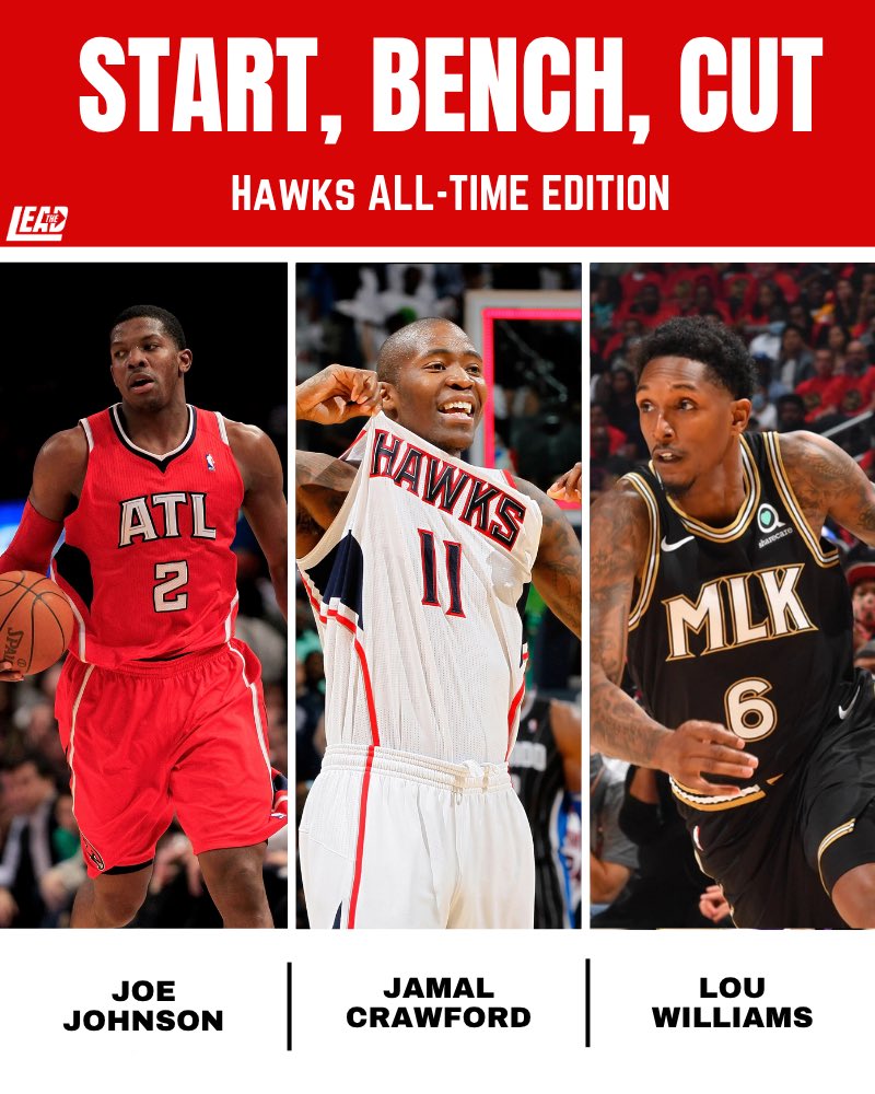 HawksLead's tweet photo. One tough decision. Who you got? https://t.co/ram5vB3ljr