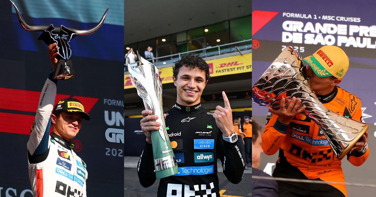 wisterianorr1s's tweet photo. THE TRIPLE HEADER OF HELL IS BEHIND US !!!!! 

NOW ONTO THE AMERICAS, LANDO NORRIS’ PLAYGROUND https://t.co/9rBMjqCbUC