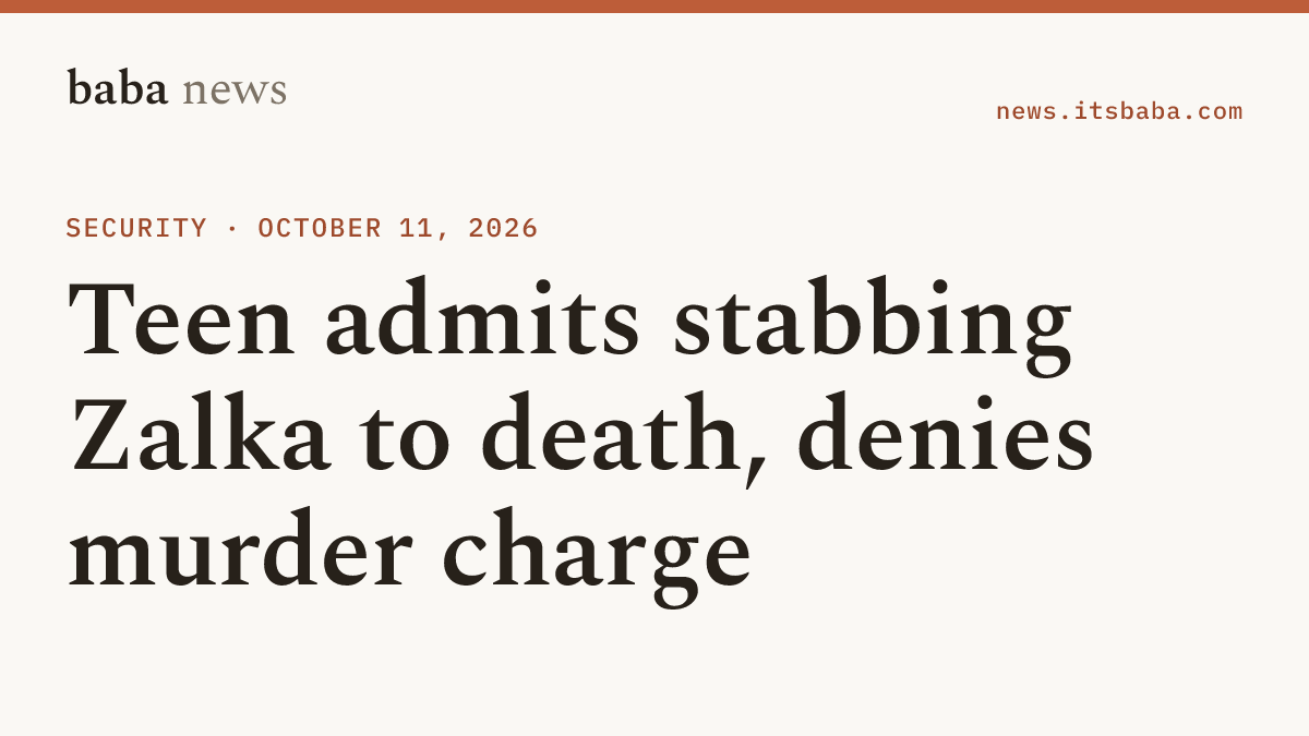 babanewswire's tweet photo. The main suspect in the murder of Binyamin Yimnu Zalka admitted in court for the first time that he stabbed him. https://t.co/CK0N6eyLLw