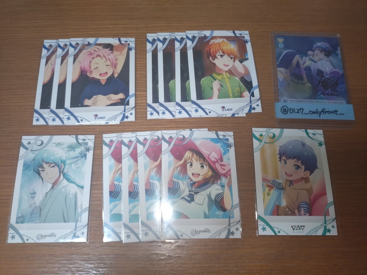 0127_onlyfront_'s tweet photo. 【交換】SideM ぱしゃこれ 10弾 11弾
譲) 箔押し:⑩輝 薫 キリオ(2) クリス ⑪みのり 翔真 春名
ノーマル:⑩画像2~4 ⑪画像5~7
求) 箔押し:⑩英雄 翼 / ⑪英雄 翼 朱雀1
ノーマル:同異種 英雄 翼 龍 朱雀
特に求めている弾
英雄:⑩⑦⑧⑤ 翼:⑪⑦④⑩ 龍:⑪⑦ 朱雀:⑪⑦ https://t.co/UJLCiaLN63