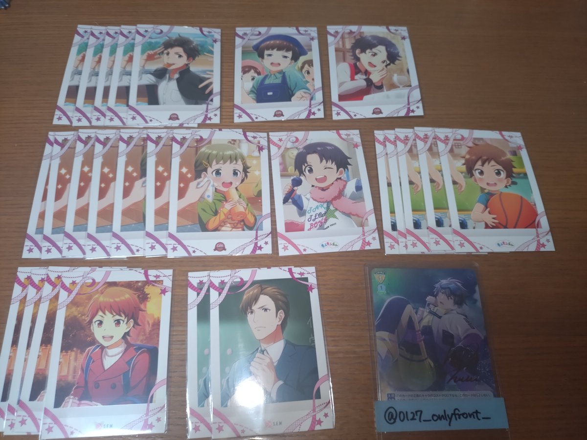0127_onlyfront_'s tweet photo. 【交換】SideM ぱしゃこれ 10弾 11弾
譲) 箔押し:⑩輝 薫 キリオ(2) クリス ⑪みのり 翔真 春名
ノーマル:⑩画像2~4 ⑪画像5~7
求) 箔押し:⑩英雄 翼 / ⑪英雄 翼 朱雀1
ノーマル:同異種 英雄 翼 龍 朱雀
特に求めている弾
英雄:⑩⑦⑧⑤ 翼:⑪⑦④⑩ 龍:⑪⑦ 朱雀:⑪⑦ https://t.co/UJLCiaLN63