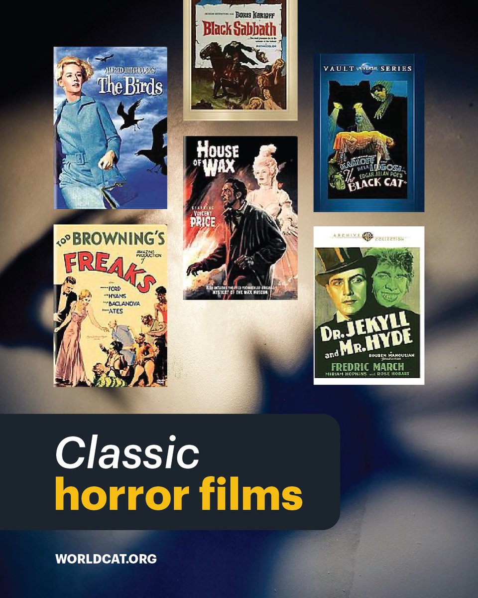 SearchWorldCat's tweet photo. Frankenstein, Dracula, Dr. Jekyll and Mr. Hyde: Watch the origin stories of your favorite horror characters!
🔗: https://t.co/8E7Mm46Q3v https://t.co/MD20s2711W