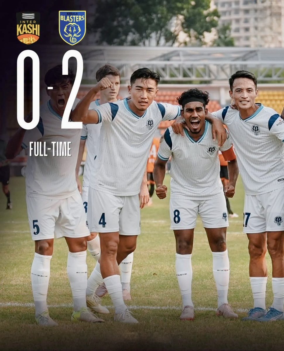 arism_ray's tweet photo. FULL TIME | 🟠 Inter Kashi 0–2 Kerala Blasters FC 🟡

#ISL #IndianSuperLeague #IndianFootball https://t.co/9o0jplYOmF