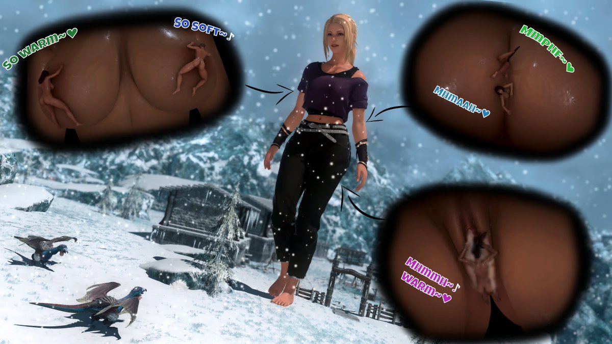 Lestal7's tweet photo. Keeping the tinies warm!
..it's the responsibility of us biggos~🤭

#giantess #巨大娘 #xivsize #Sizetwitter #ff14nsfw #ff14lewd #GPOSER #GPOSERLEWD https://t.co/rQebYJO06O