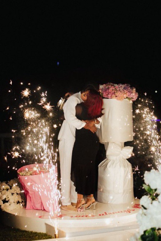 instablog9ja's tweet photo. Celebrity barber Topzy Cut pops the question to his longtime girlfriend https://t.co/UBNTZIBO7M